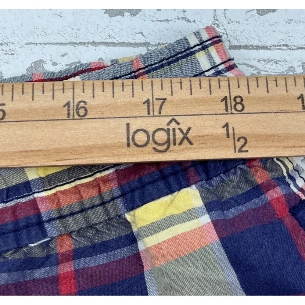 Vintage Polo Ralph Lauren Swim Trunks Men XL Blue Bored Shorts 90s Tartan Plaid‎